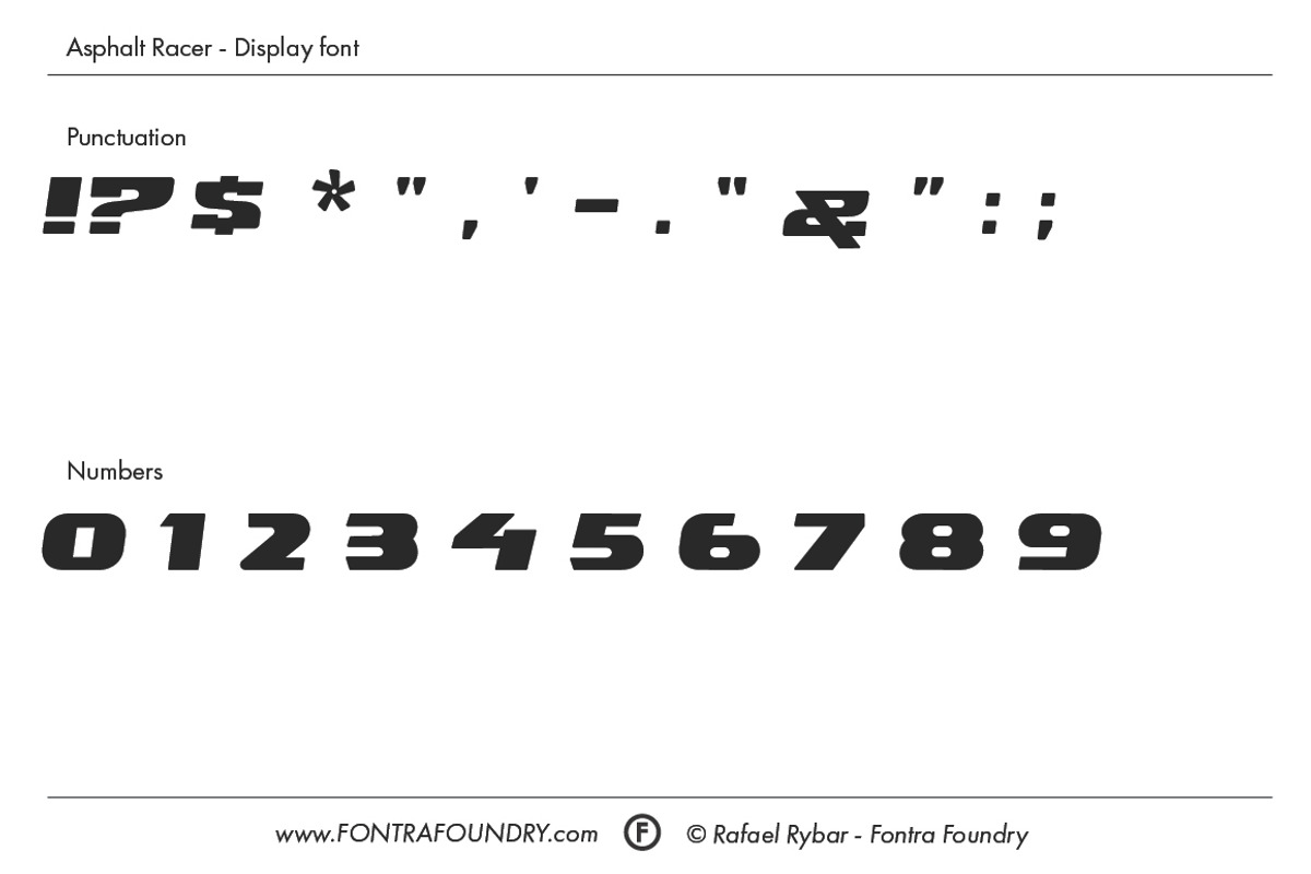 Asphalt Racer font | 50% OFF preview 4