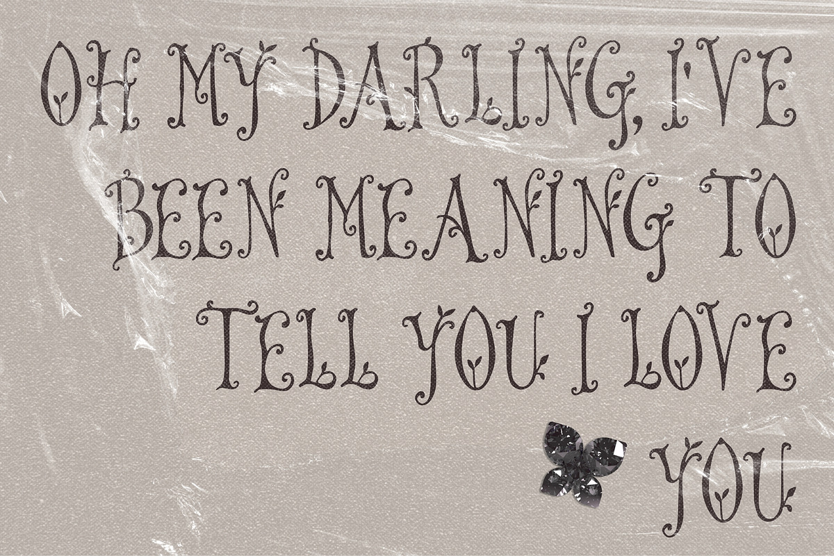 Garden Got In Tendril Display Font, a Handwritten Font by The October Creative (Photo 6 of 8)