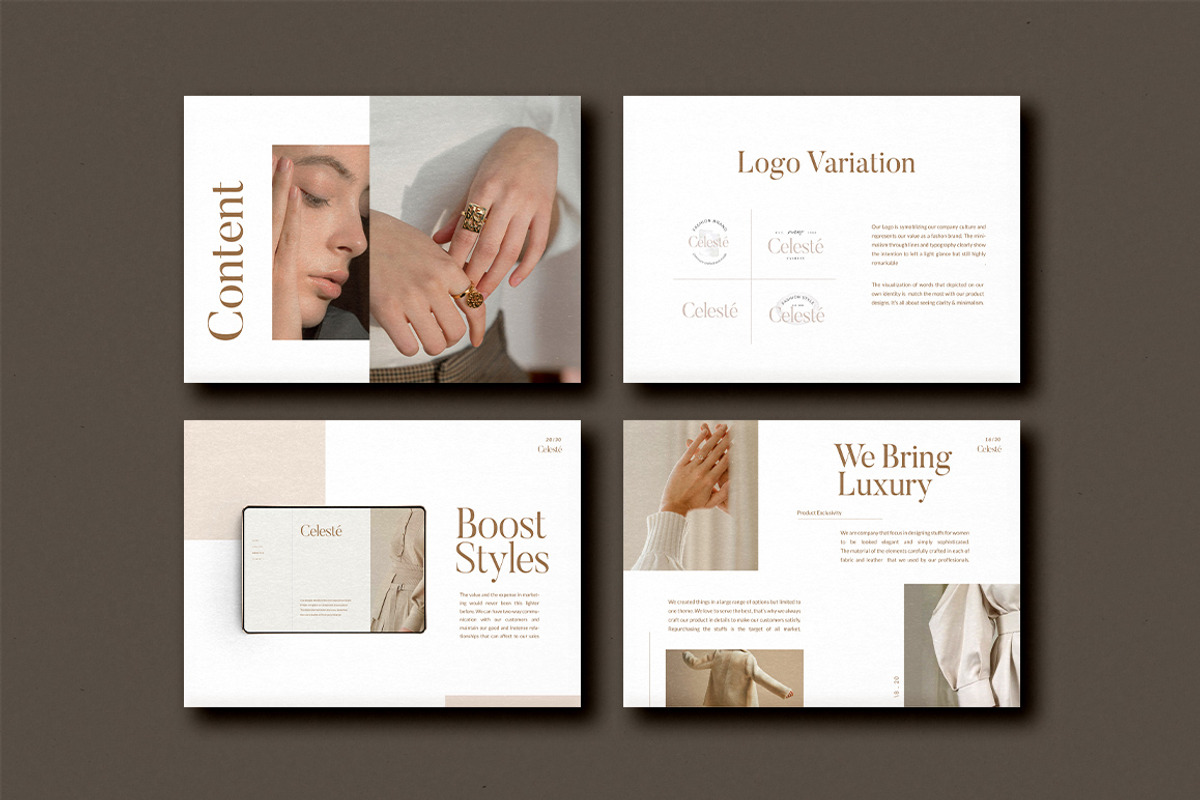 PS & Canva Celeste Brand Guideline, a Magazine Template by Eviory (Photo 3 of 14)