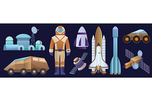 Galaxy Space Objects Set