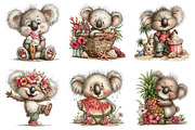 Whimsical Summer Koala Clipart, an Illustration by Dream Creation (Thumbnail 2 of 6)