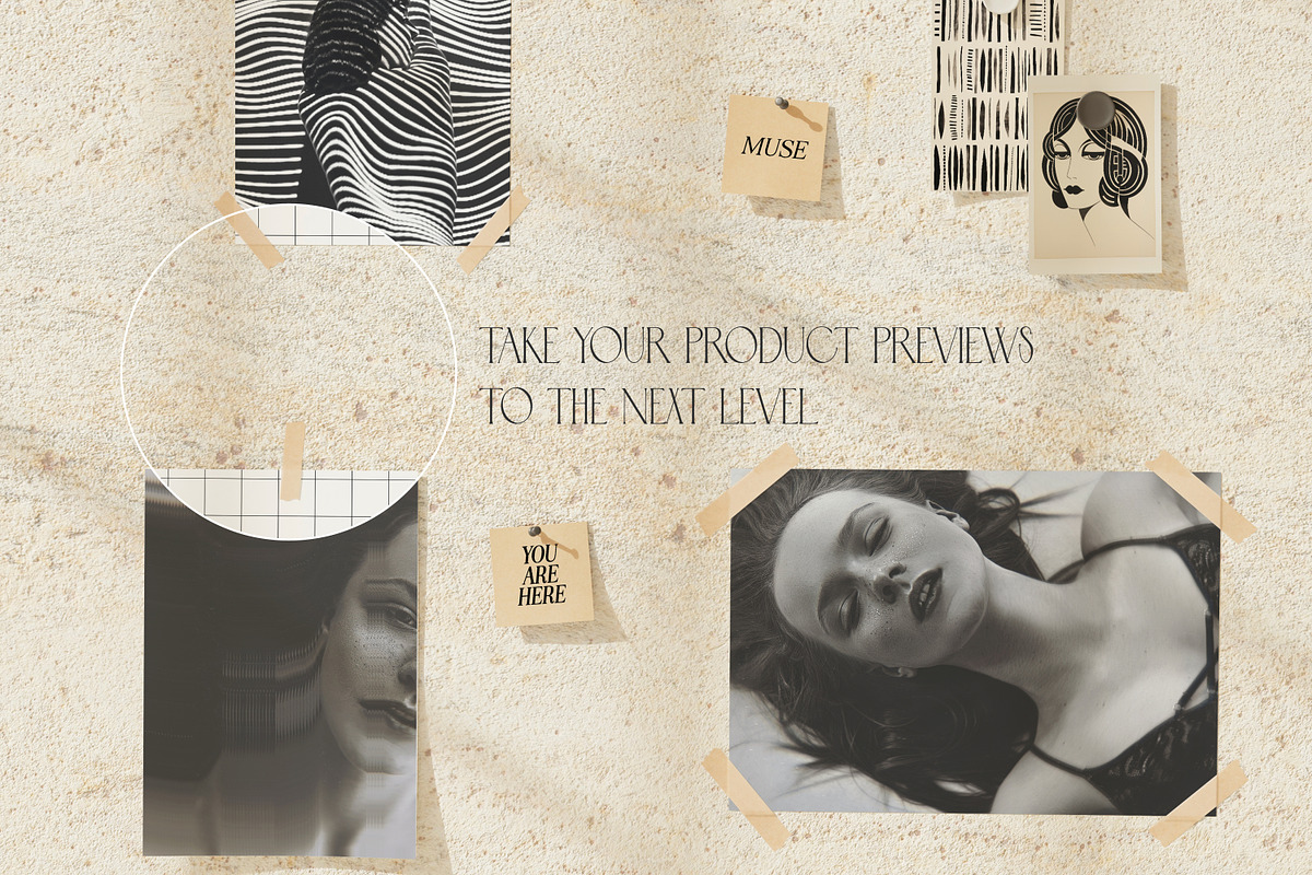 AESTHETIC MOODBOARD | mockup kit, a Product Mockup by yuliyuri.studio (Photo 7 of 15)