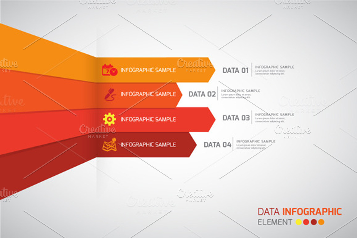 Vector data infographics