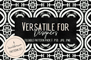 Willow| Nine Seamless Chalk Patterns, a Pattern Graphic by TheLegacyBrandingCo (Thumbnail 5 of 9)