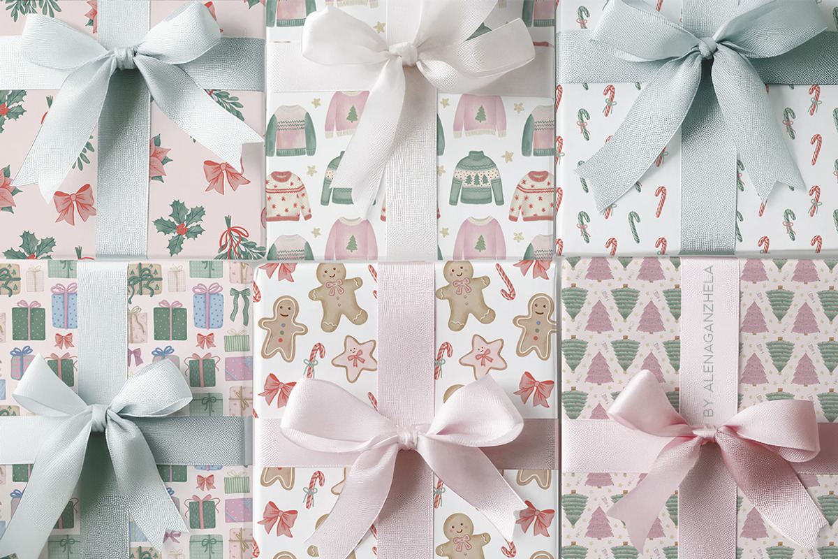 Christmas Time - seamless patterns, a Pattern Graphic by alenaganzhela (Photo 8 of 9)