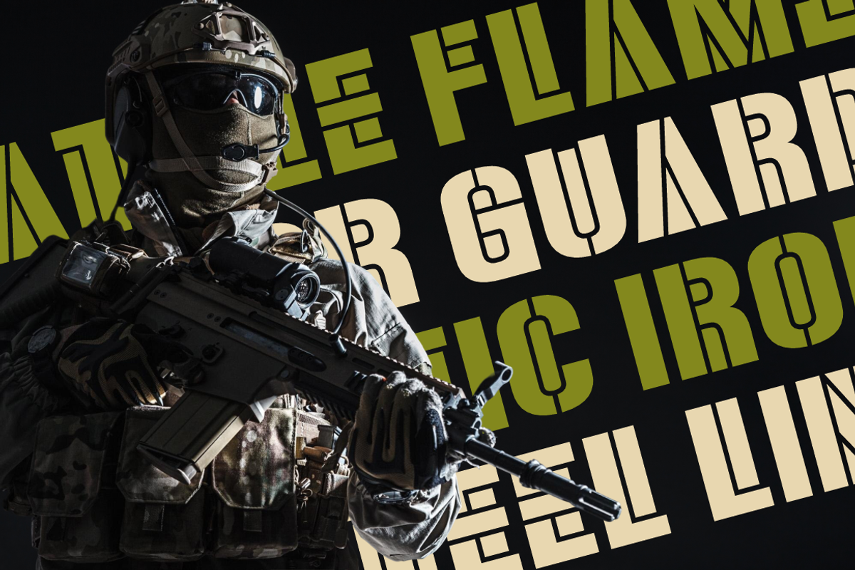 Armor Legion Display Font, a Font by PutraCetol Studio (Photo 2 of 5)