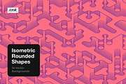 Isometric Rounded Shapes, a Background Graphic by dvtchk (Thumbnail 7 of 15)