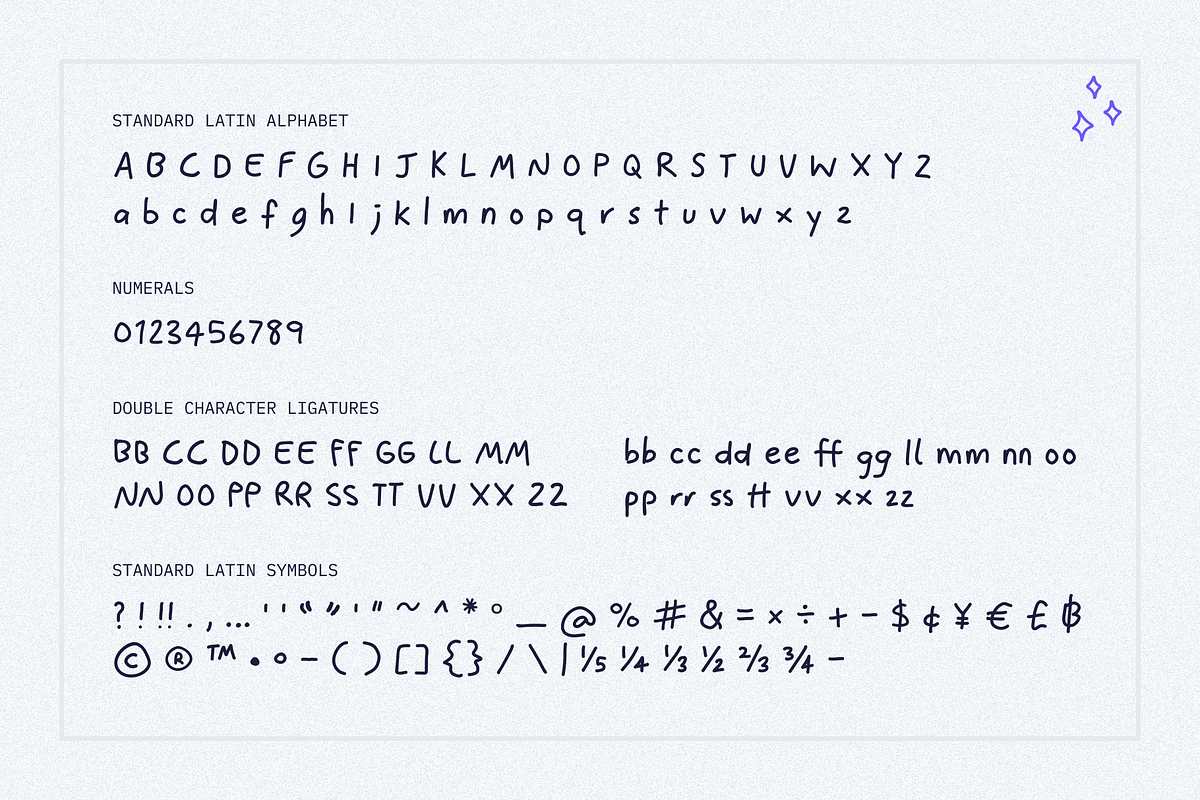 Poppy Fineliner Fun Handwriting Font, a Sans Serif Font by TYPEHEIST (Photo 4 of 9)