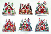 Watercolor Cute Mini Christmas House, an Illustration by Creative Art (Thumbnail 4 of 4)