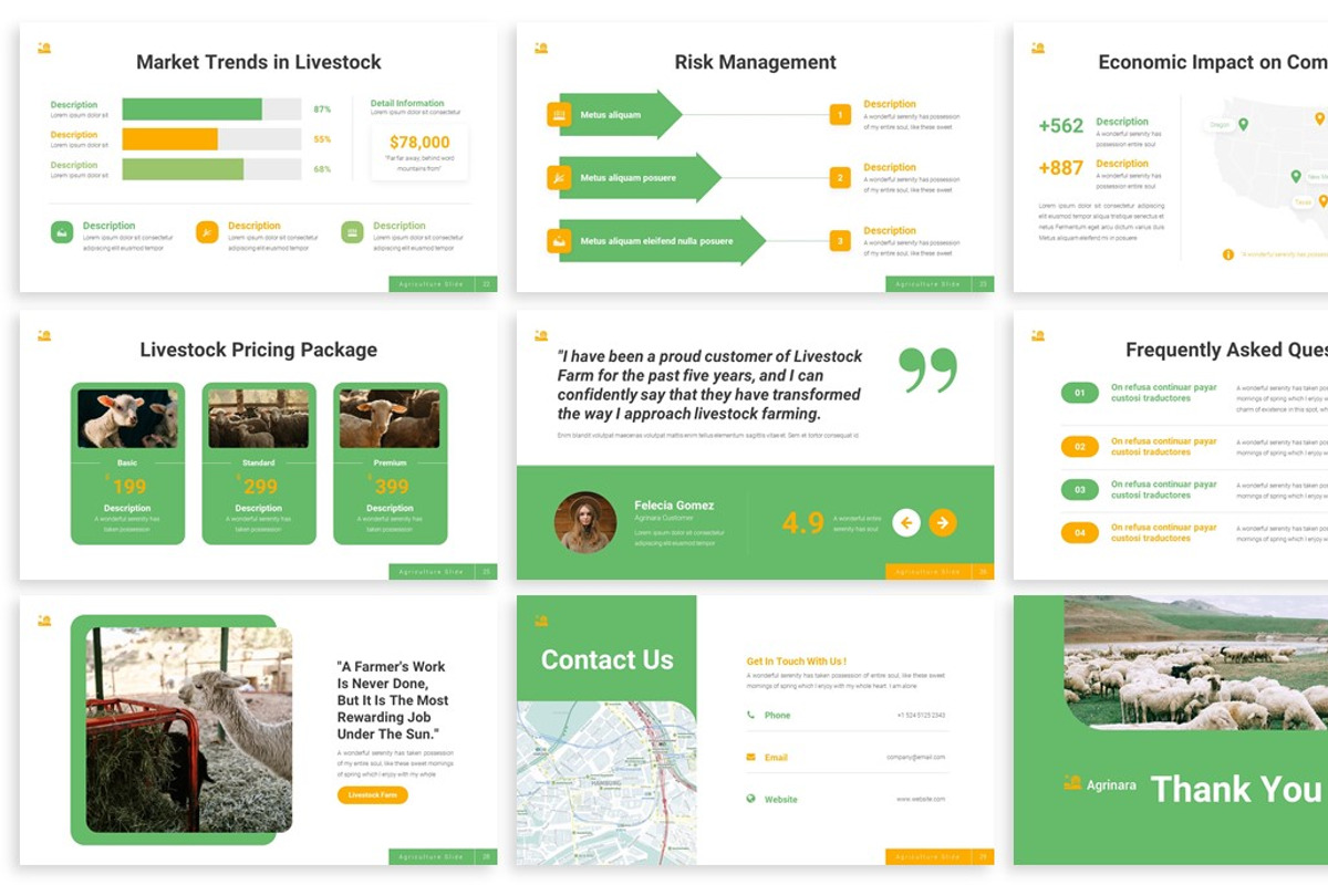 Agrinara - Livestock Keynote, a Presentation Template by SlideFactory (Photo 4 of 4)