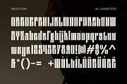 Sazzle - Compressed Sans Serif, a Sans Serif Font by Craft Supply Co. (Thumbnail 7 of 8)
