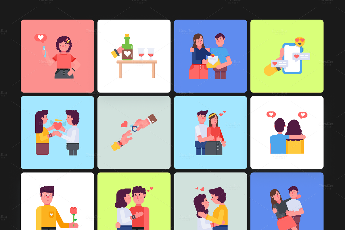 Animated Valentine Day Designs, a Duotone Icon by Prosymbols (Photo 9 of 17)
