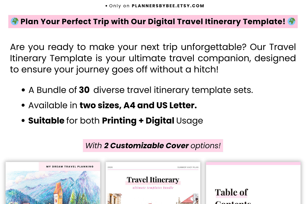 Travel Itinerary Canva Template preview 6