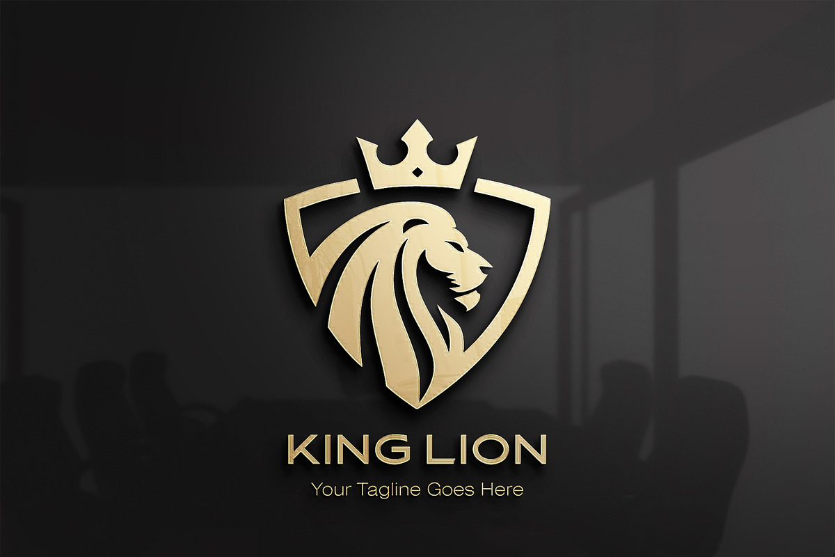 Royal Lion Logo Design, a Branding & Logo Template by YUDesignStore (Photo 1 of 9)