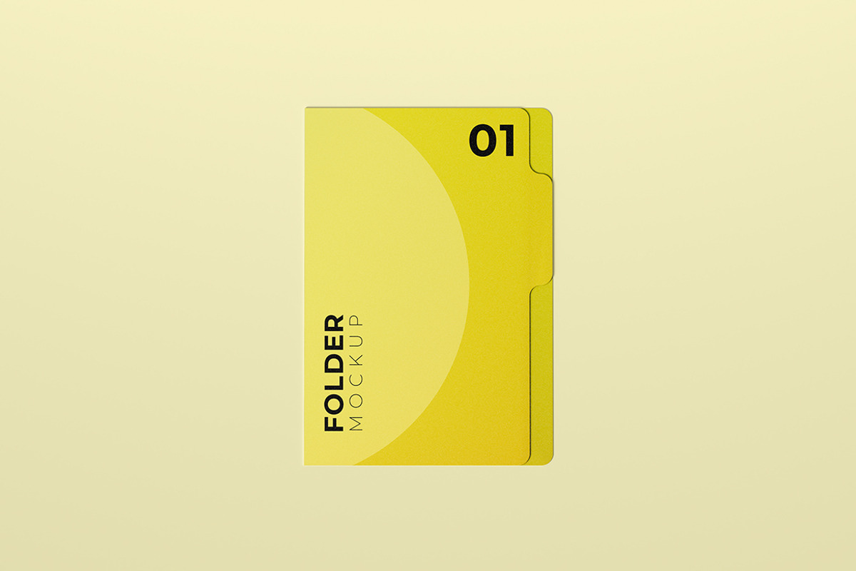 Tab Folder Mockup PSD, a Product Mockup by McLittle Stock (Photo 1 of 2)