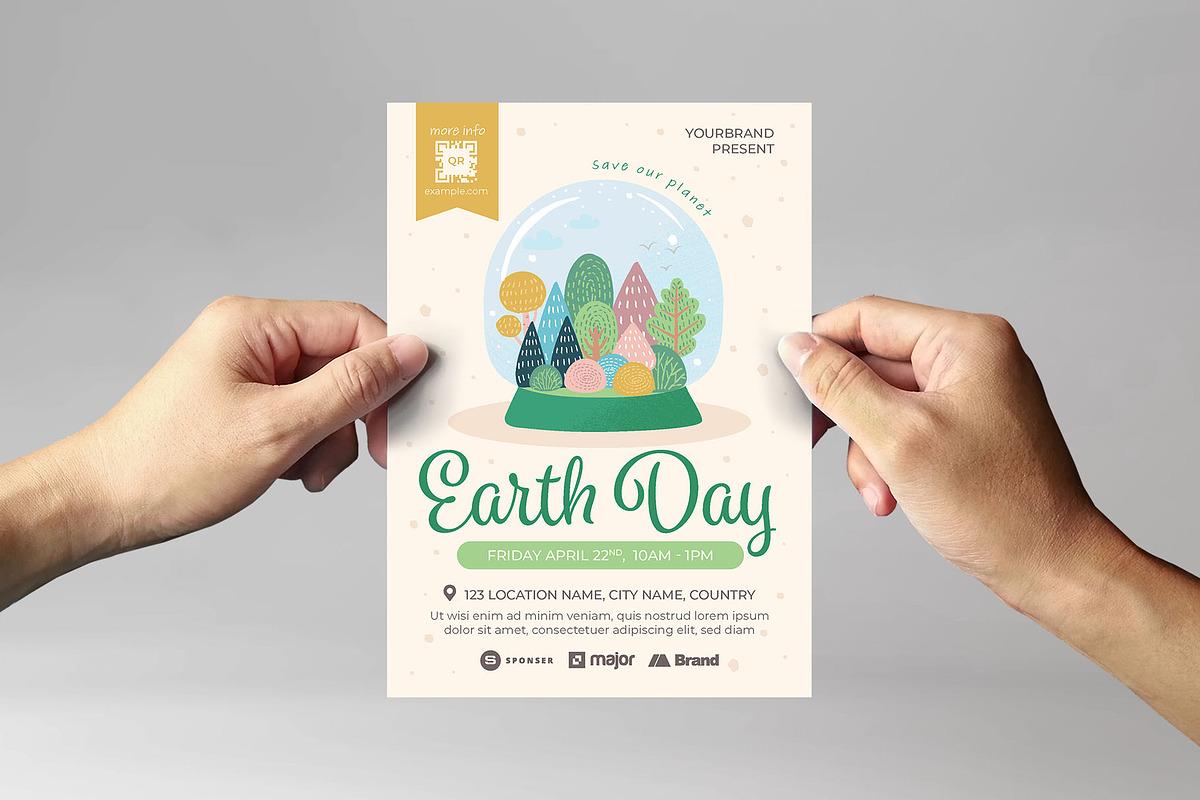 Earth Day Flyer, a Flyer Template by BrandPacks | Creative Market