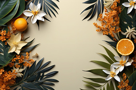 Summer leaves background with a vari, a Photo by SaroStock