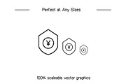 Yuan Money Icons Set, a Finance Illustration by Designfour (Thumbnail 7 of 7)