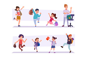 Students. Smart education characters, an Education Illustration by Onyx