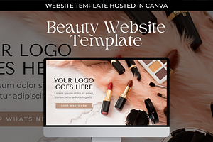 Canva Beauty Website Template