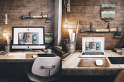Workspace Mockup Set 2, a Mac Mockup by Best Pixels™ (Thumbnail 2 of 8)
