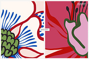 Abstract Modern Flowers Graphics, a Decorative Illustration by likorbut (Thumbnail 9 of 10)