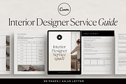 Interior Designer Service Guide, a Marketing Template by HelloKarla (Thumbnail 1 of 10)