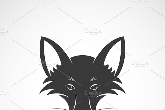 Vector Image Of An Fox Face Design