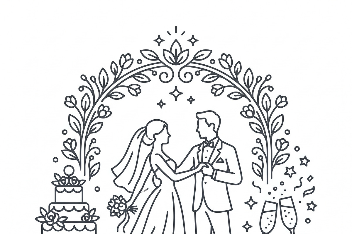 41 Wedding Event Icon Pack, an Outline Icon by adenpinkstore (Photo 13 of 17)