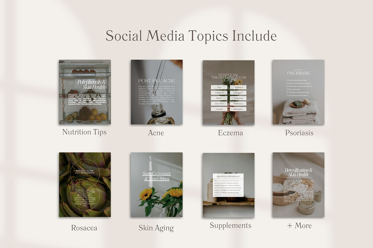 Skin Template Bundle, a Social Media Template by Naturopath Hub (Photo 5 of 9)