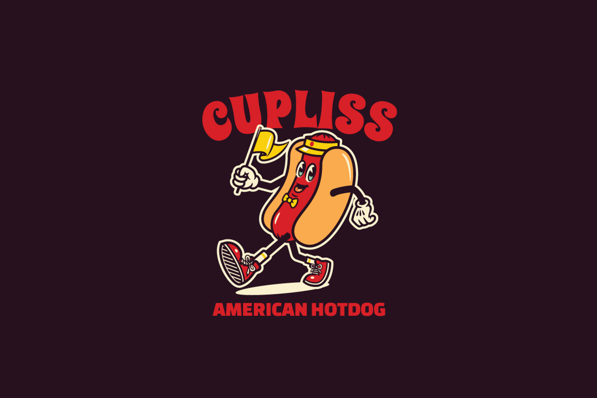 Cupliss Hotdog Logo Template, a Branding & Logo Template by Kreasi Malam (Photo 2 of 4)