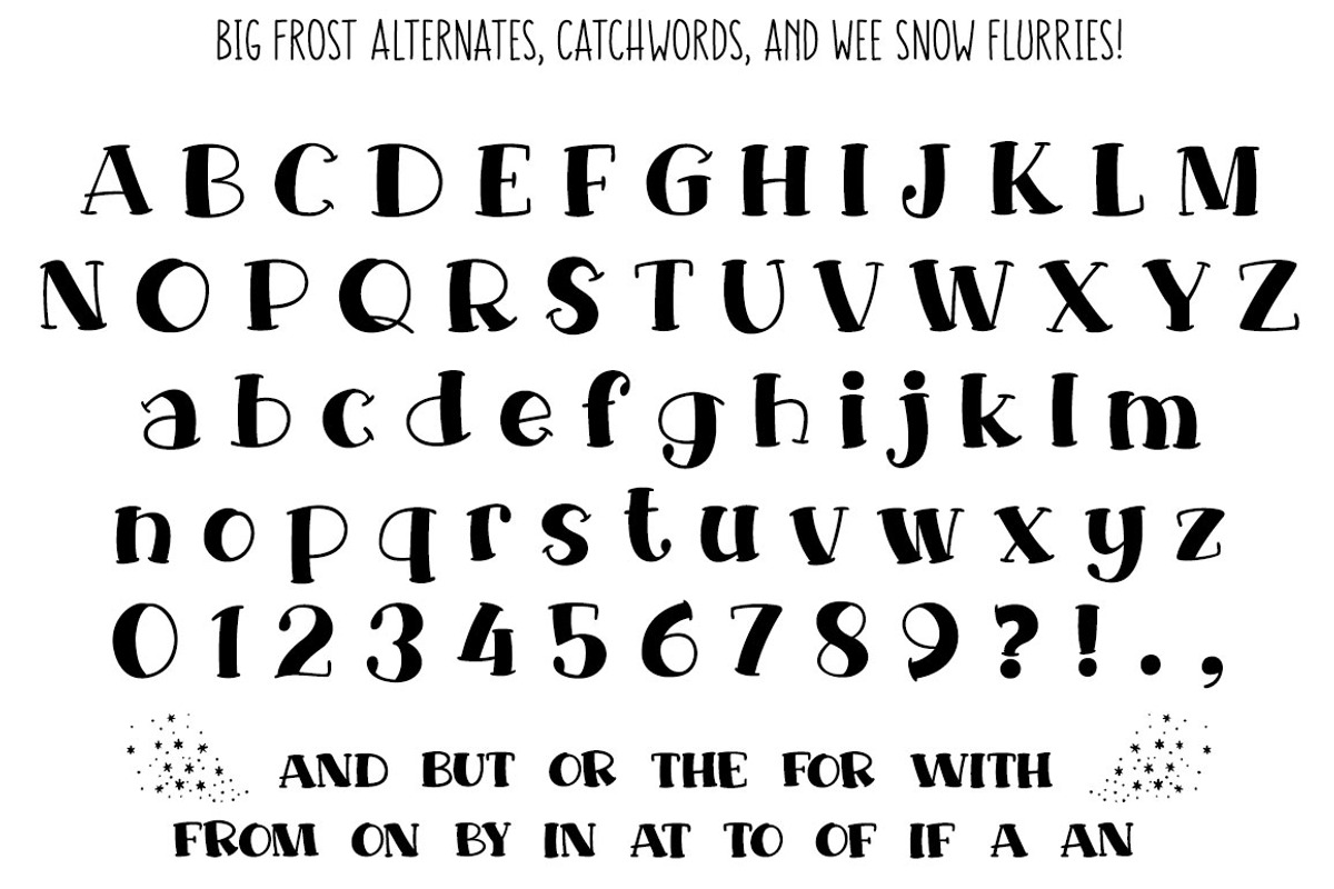 Big Freeze & Big Frost: winter fonts preview 8