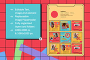 Srineza Instagram Template, a Social Media Template by Creatchees.std (Thumbnail 3 of 5)