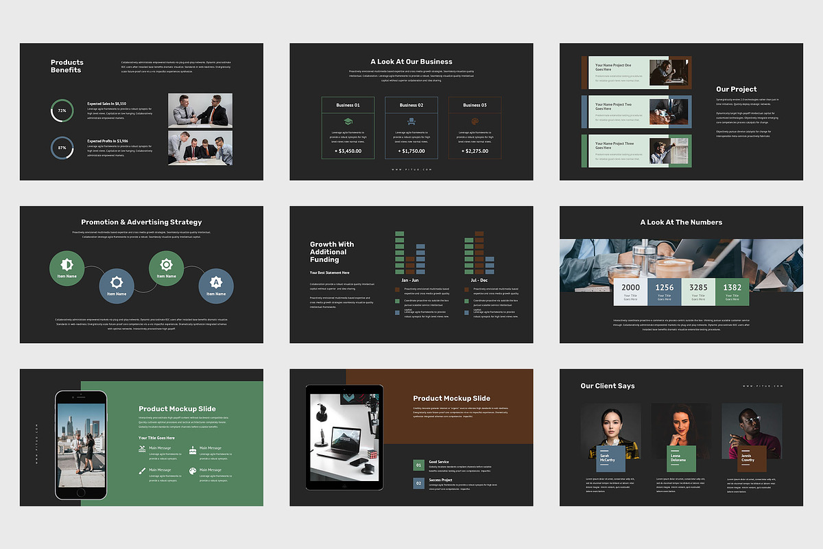 Pituo : Pitch Deck Google Slides, a Presentation Template by Punkl Camp (Photo 8 of 9)