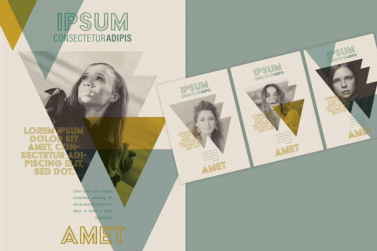 Minimal Geometric Style Poster, a Print Template by McLittle Stock (Photo 1 of 3)