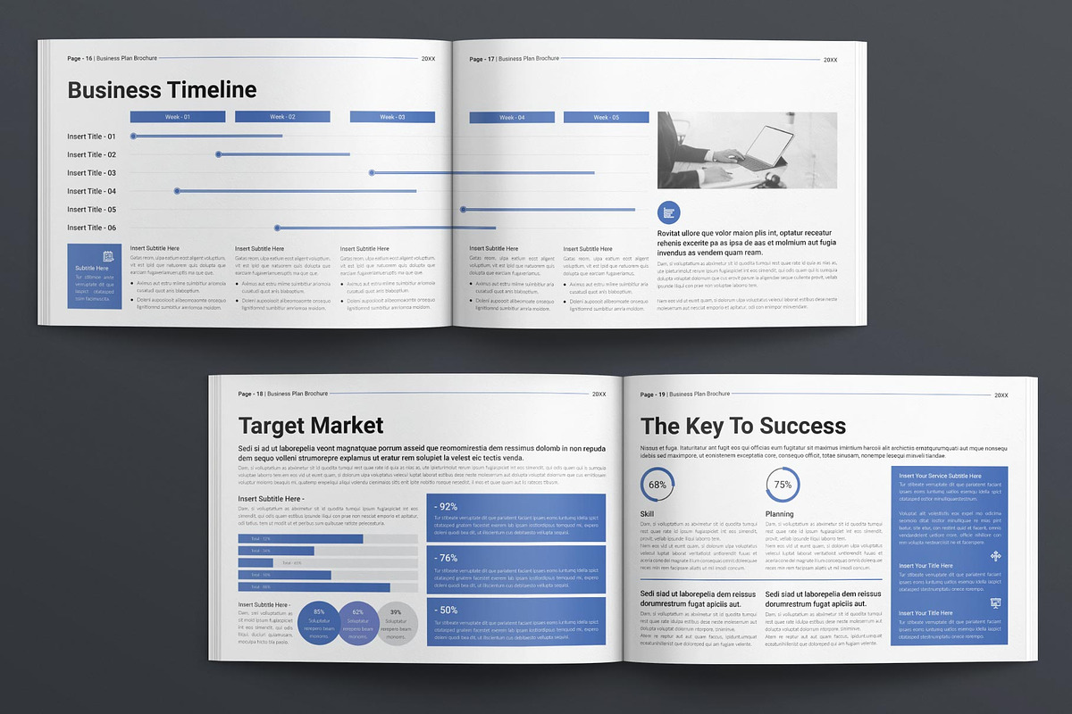 Business Plan Layout Design Template, a Brochure Template by MassiveCreator