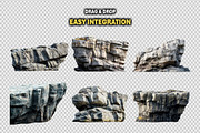 70+ PNG Cutout Isolated Cliff Rocks, an Object Graphic by Mikel Blazgad (Thumbnail 3 of 9)