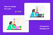 50 E-commerce Flat Illustrations, a Person Illustration by Creative Stall (Thumbnail 4 of 11)