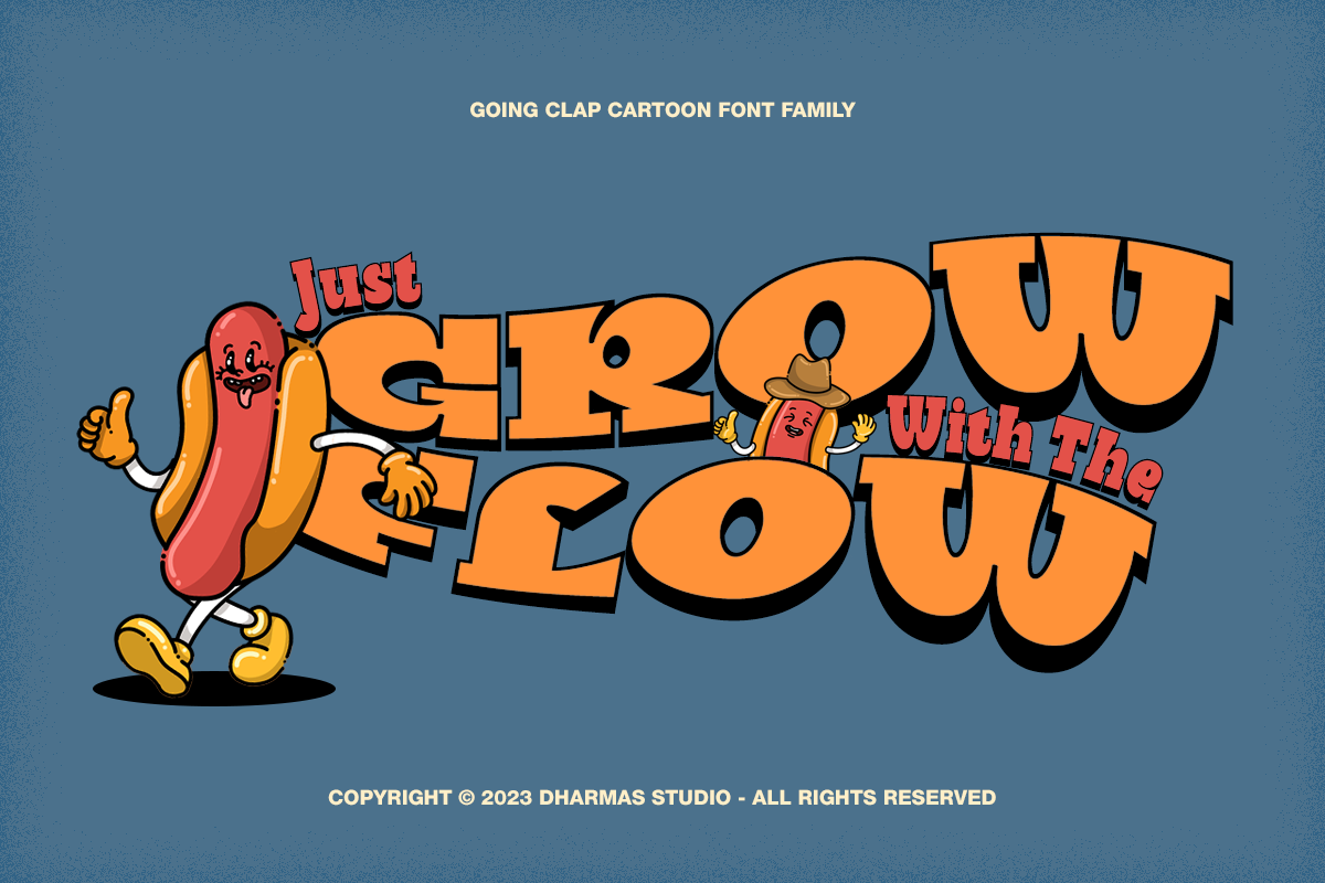 Going Clap - Free Bonus Assets, a Slab Serif Font by Dharmas Foundry (Photo 14 of 15)