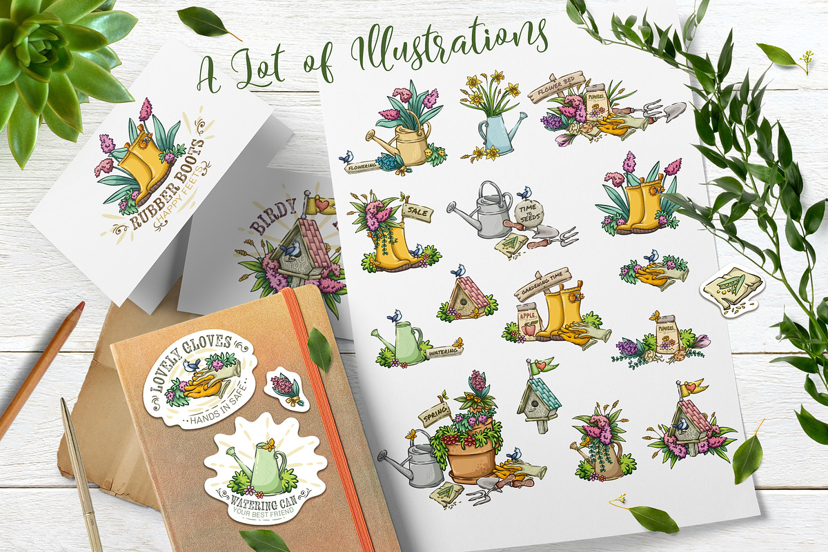 Gardening Stuff Illustrations Set, a Healthcare Illustration by Dreaming_Lucy (Photo 2 of 8)