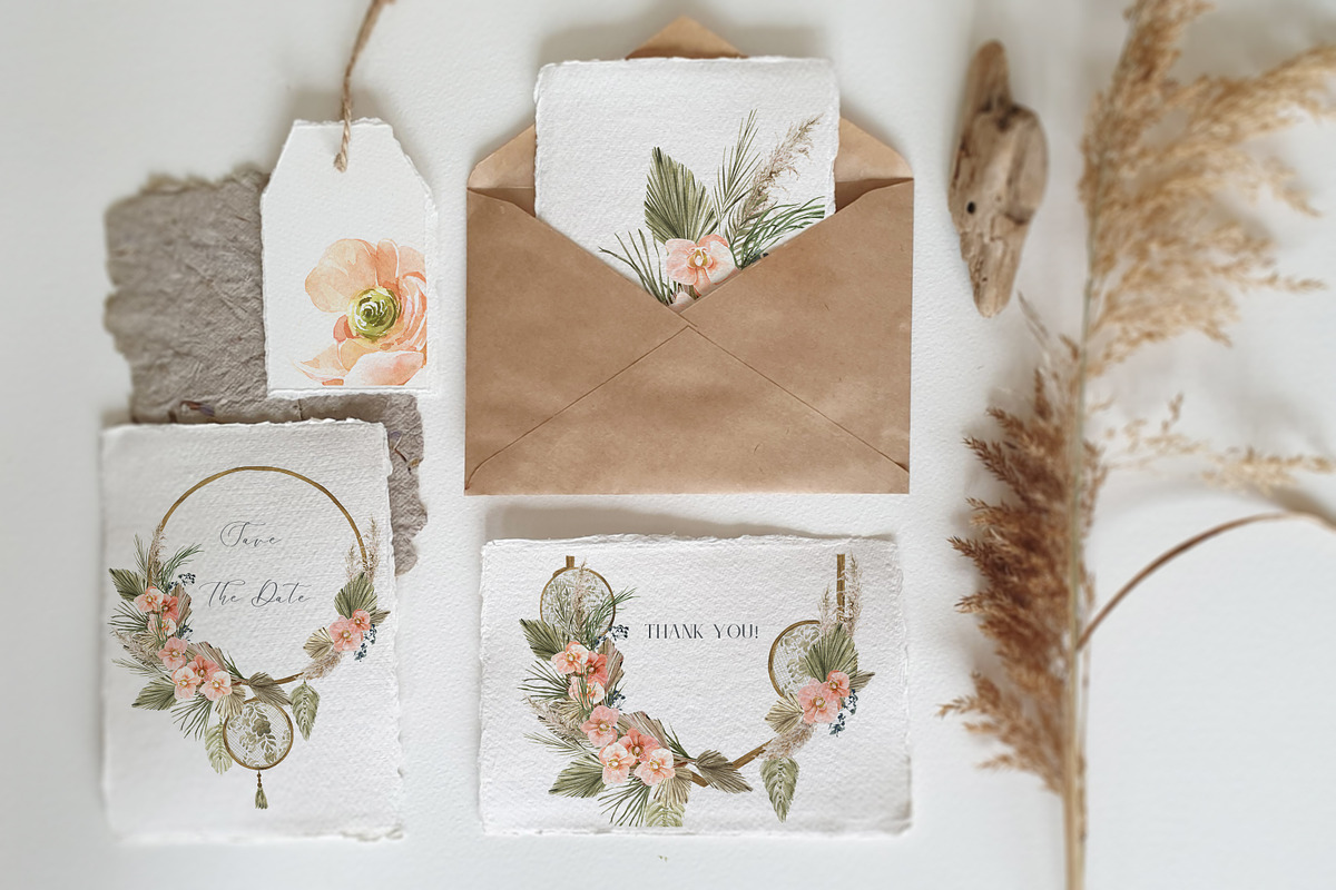 Bohemian Wedding Decor Watercolor, an Illustration by Cat In Colour (Photo 7 of 7)