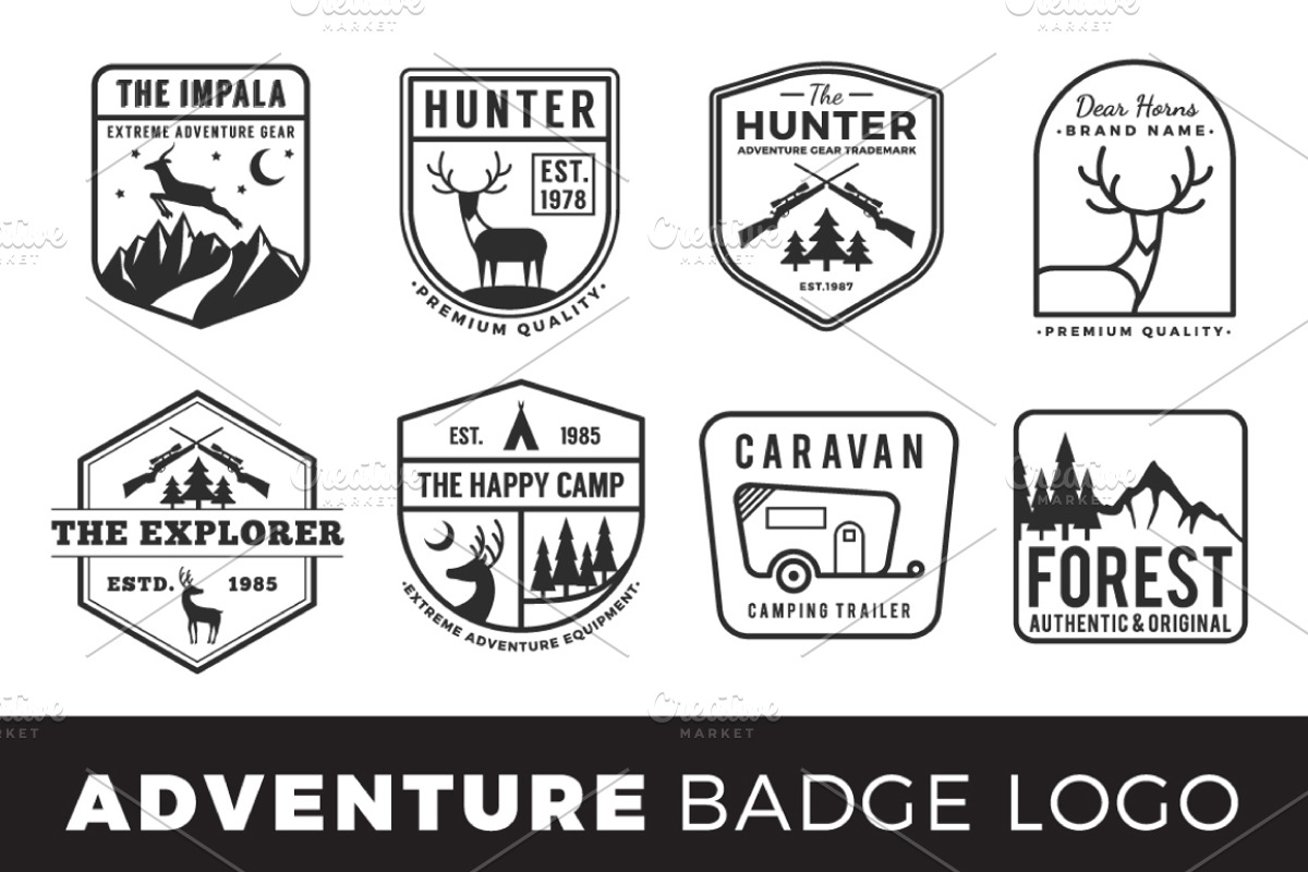 Adventure Badge Logo Template, a Branding & Logo Template by Raftel (Photo 4 of 4)