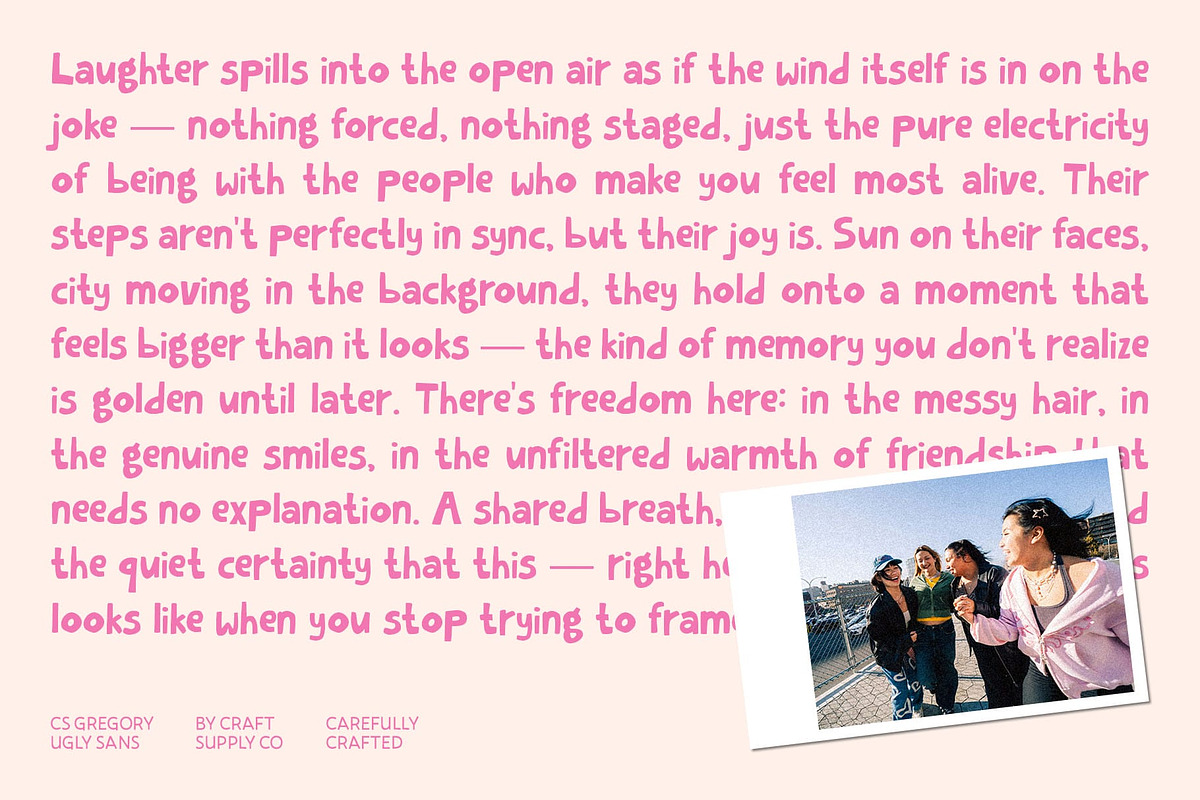 CS Gregory – Quirky Font, a Sans Serif Font by Craft Supply Co. (Photo 4 of 8)