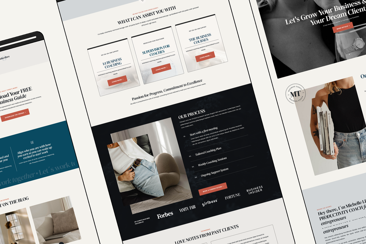 Assistant Michelle WordPress Divi 5, a WordPress Template by Lovely Confetti (Photo 2 of 5)