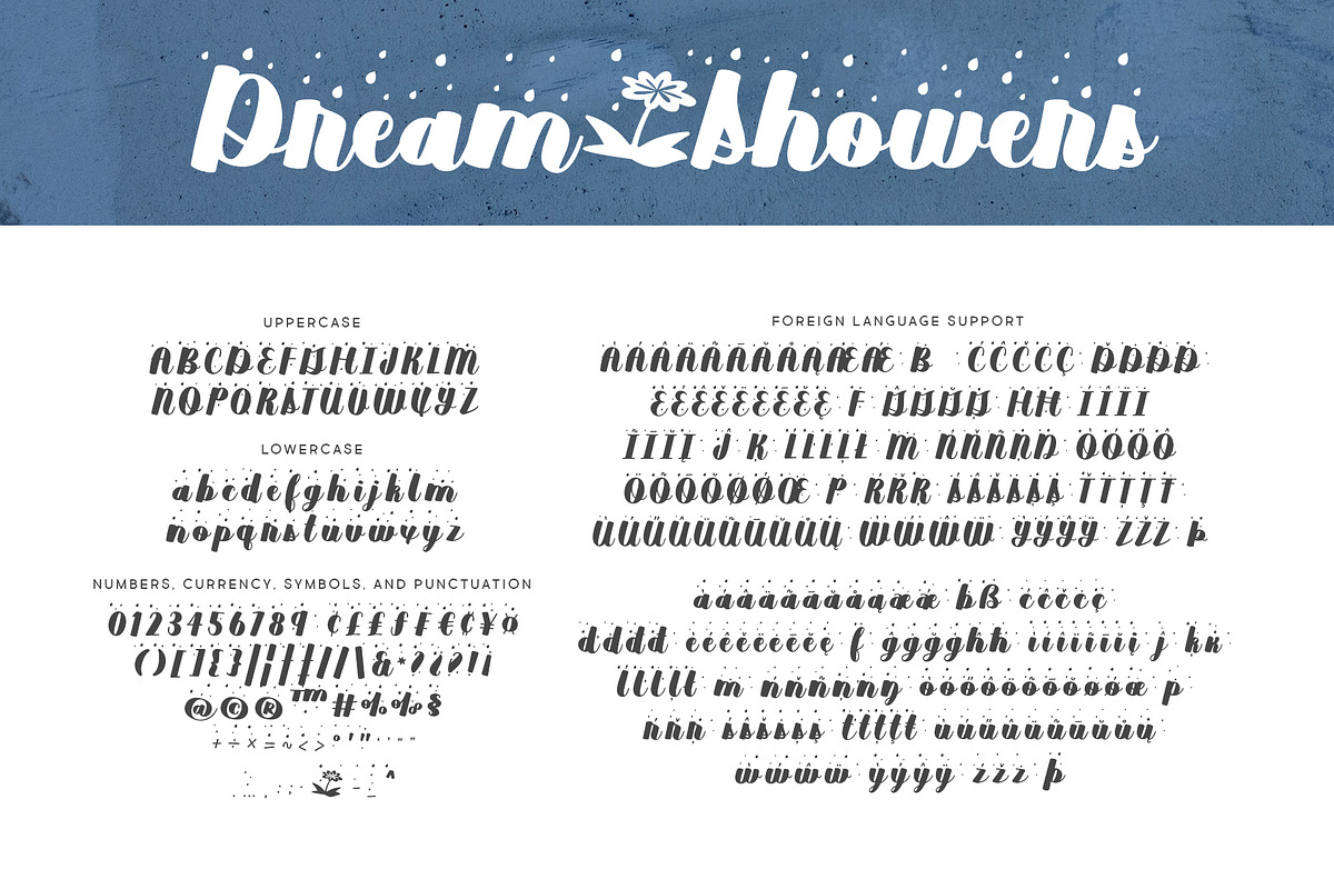 Dream Showers, a Script Font by Brittney Murphy Design (Photo 2 of 2)