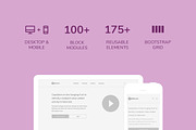 Optimum Wireframe Kit, a Wireframe Template by Kevin H. Design (Thumbnail 2 of 7)
