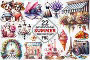 Parisian Summer Clipart, an Illustration by RobertsArt (Thumbnail 1 of 4)