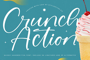 Crunch Action Quirky Handwritten