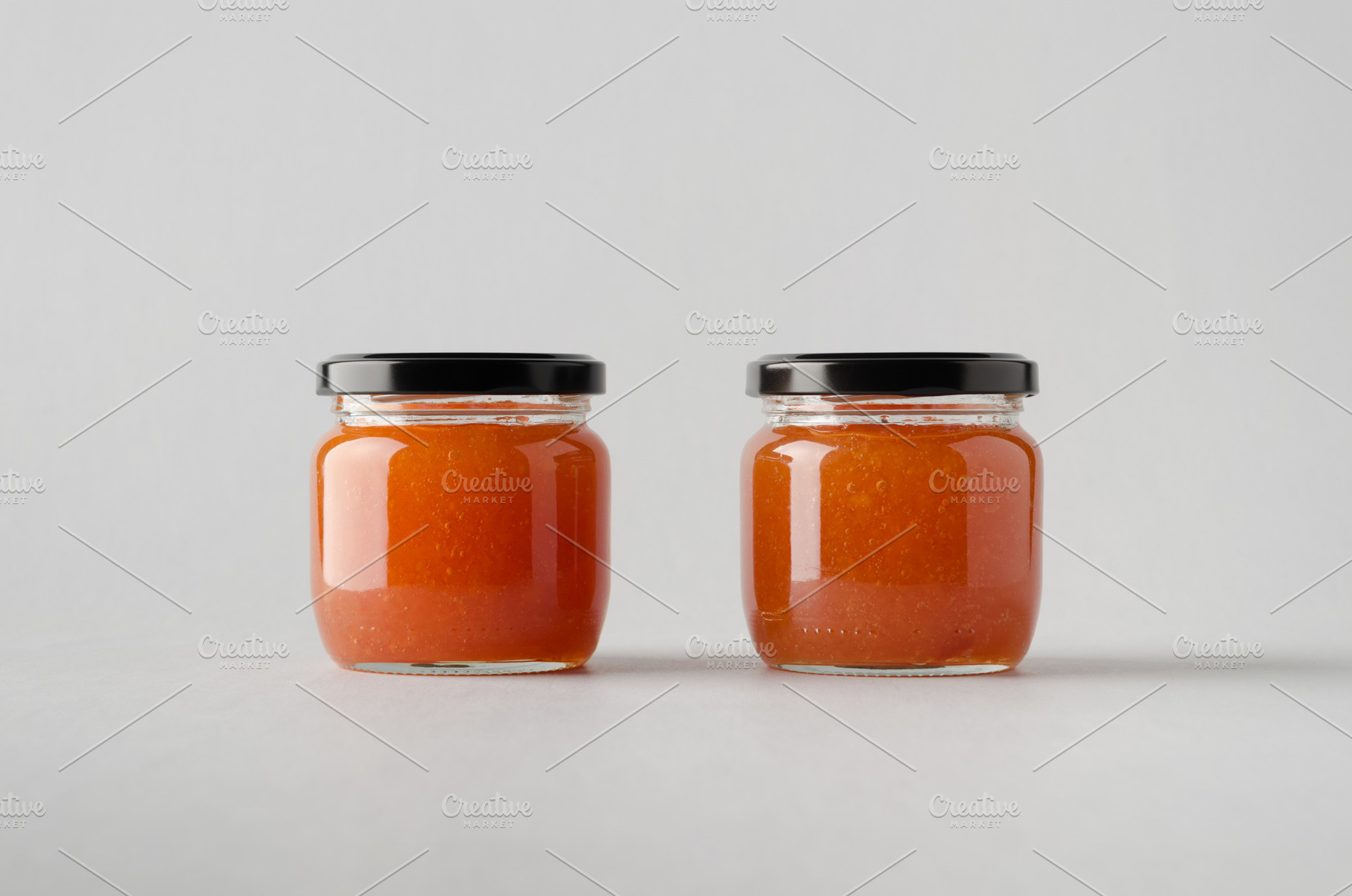 Quince jam jar mockup JPEG, a Food & Drink Photo by Shablon