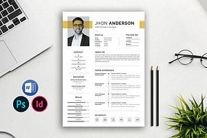 Resume / CV Template, a Resume Template by Abdul Studio